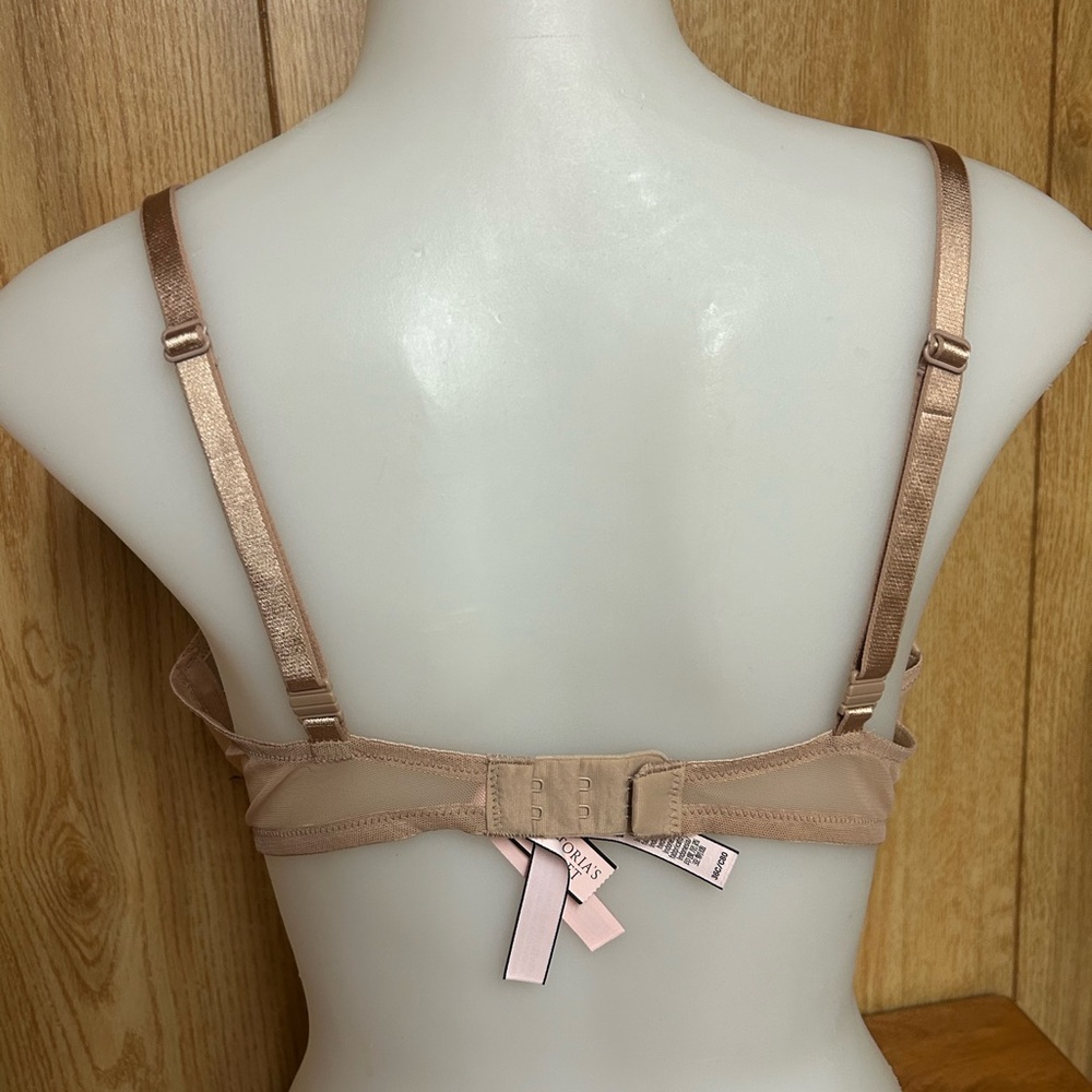 Victoria’s Secret Sexy Tee Marzipan Lace Push Up Bra Size 36C - Picture 6 of 9